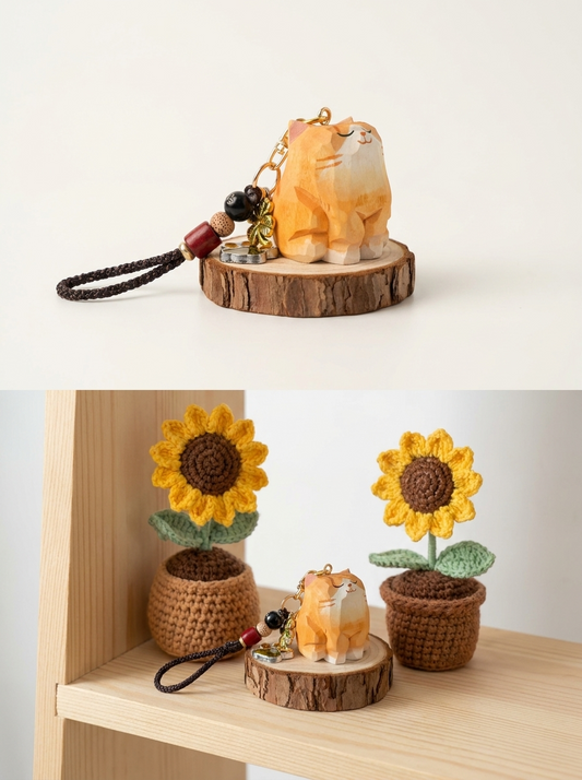 Handmade Wooden Keychain